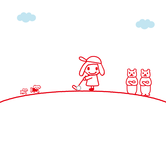 ゴルフ日和だよー