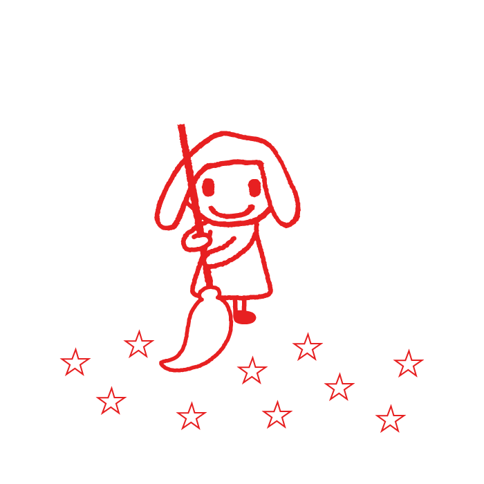 おそうじしてるよ
